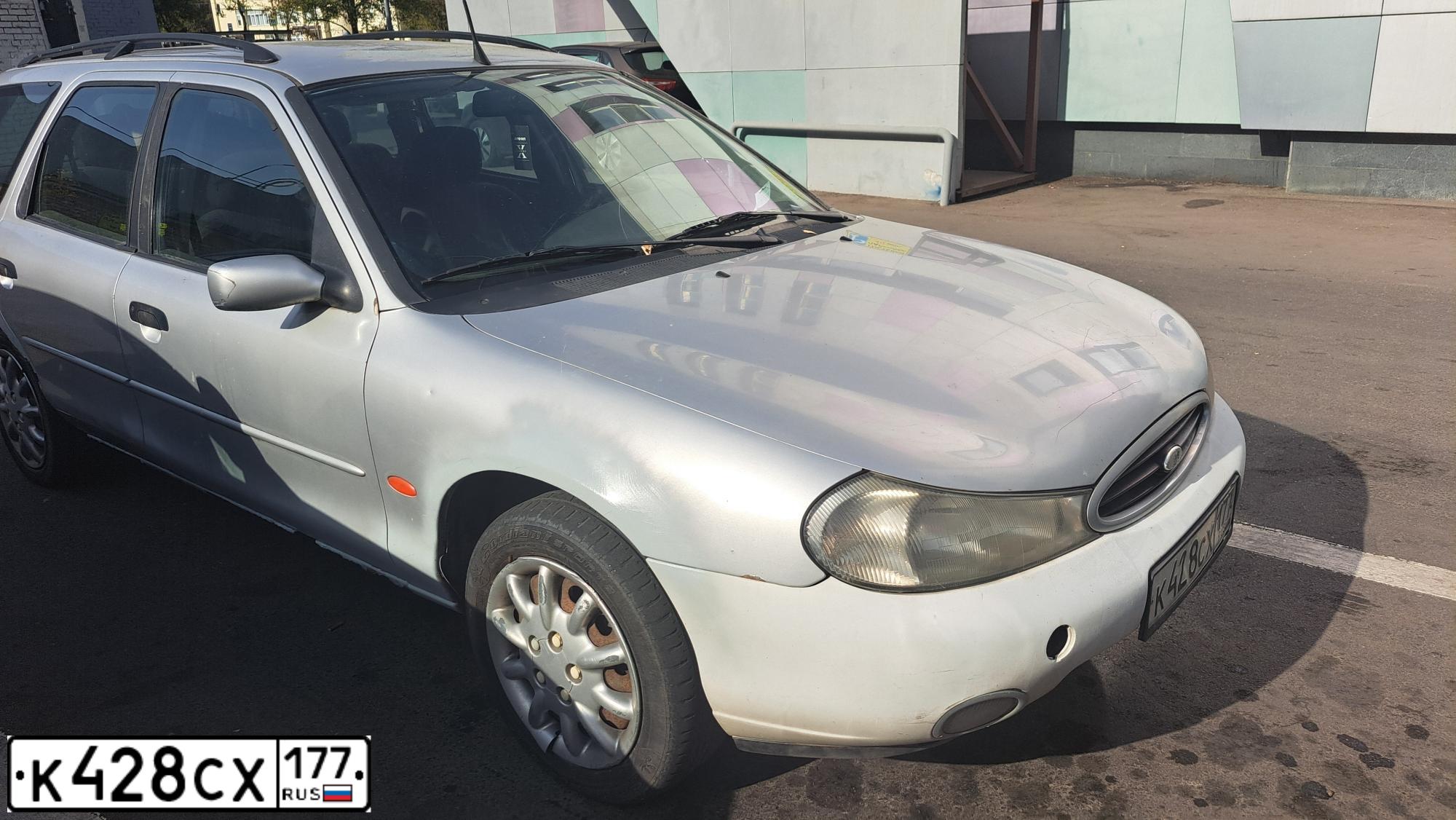Фото автомобиля FORD MONDEO, 2000 — госномер К428СХ177. Цвет: СЕРЫЙ МЕТАЛЛИК