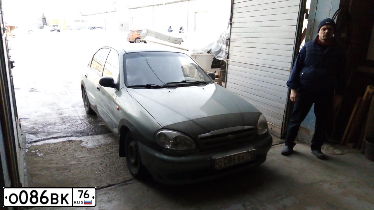 Фото автомобиля ZAZ LANOS, 2007 — госномер О086ВК76. Цвет: ЗЕЛЕНЫЙ