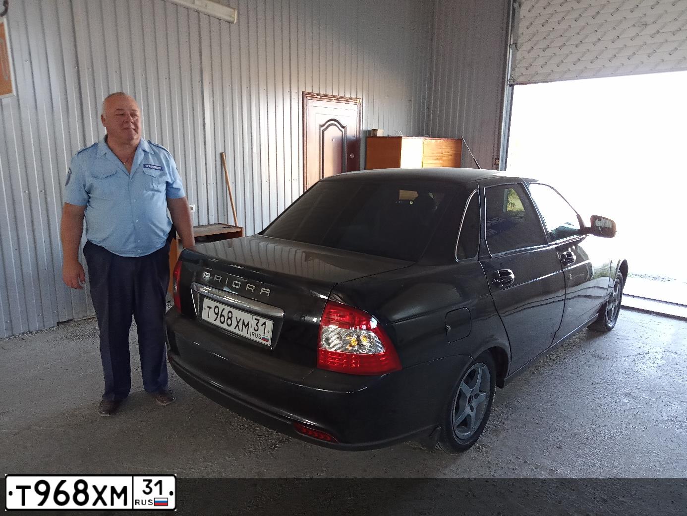 Фото автомобиля LADA 2170 PRIORA, 2013 — госномер А267ЕЕ131. Цвет: СИНЕ-ЧЕРНЫЙ