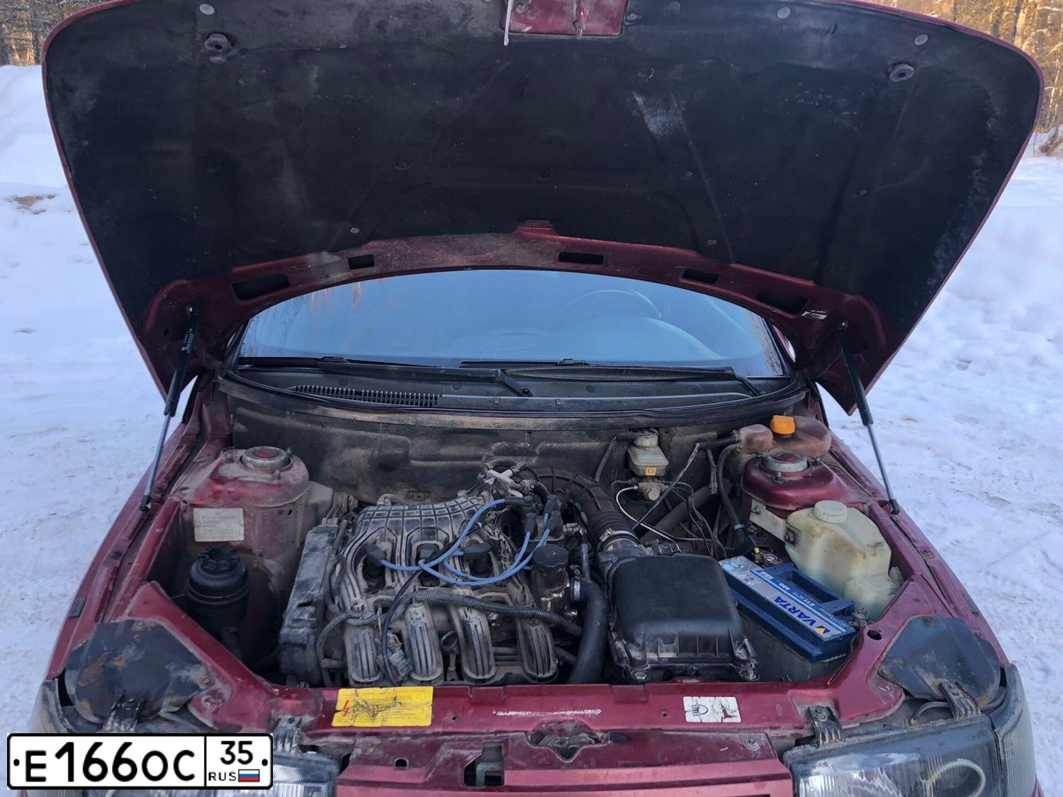 Фото автомобиля LADA 2112, 2007 — госномер А870ТЕ69. Цвет: ЗОЛОТИСТО-КРАСНЫЙ