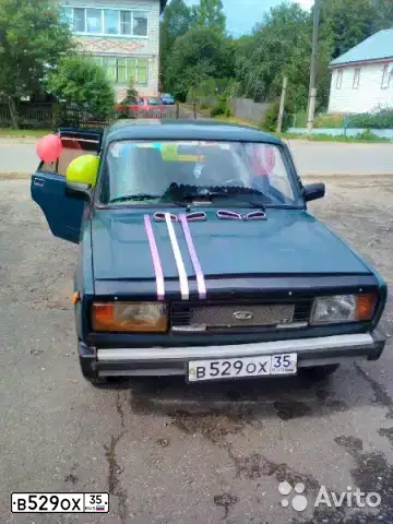 Фото автомобиля LADA 2105, 1997 — госномер В529ОХ35. Цвет: Темно-зеленый
