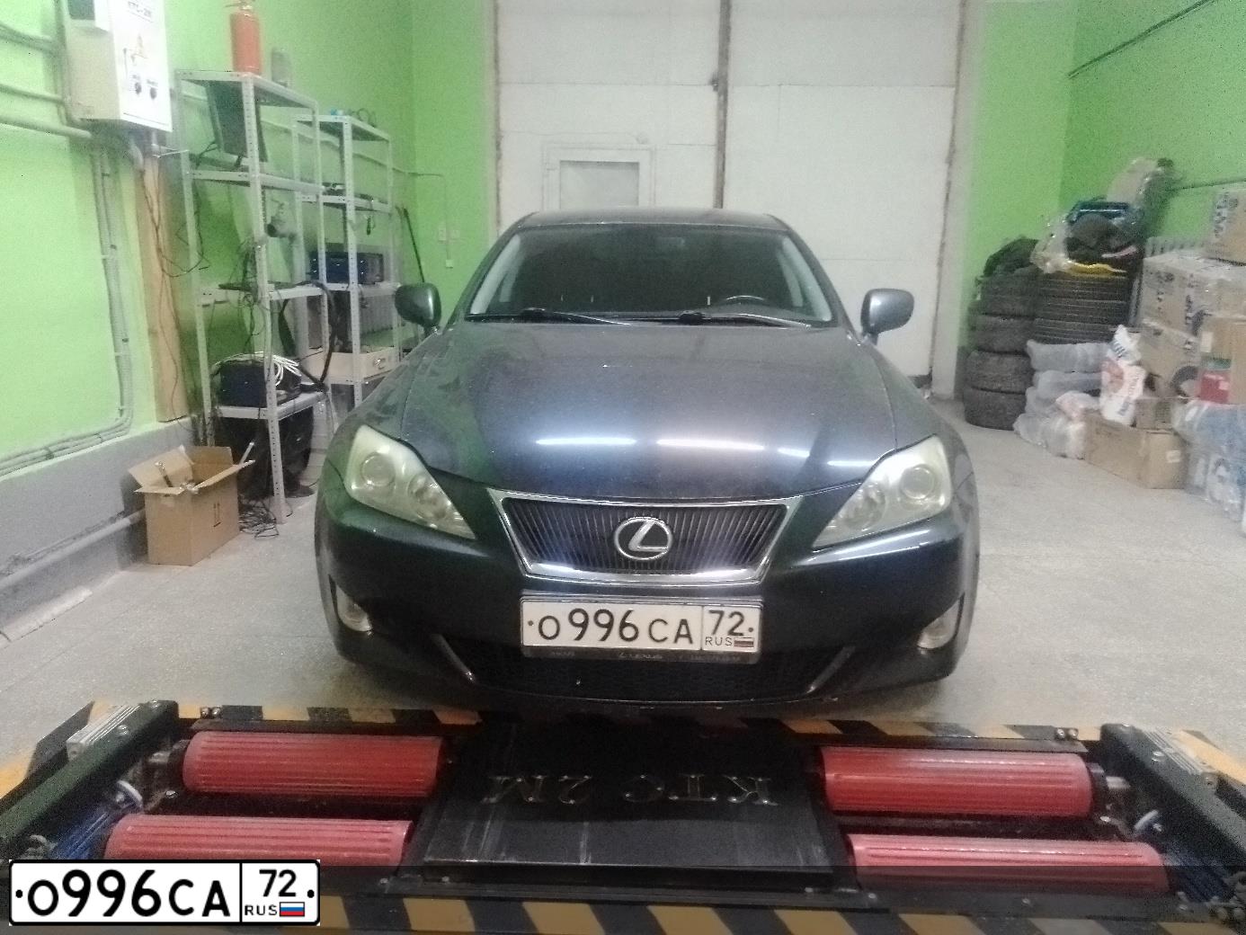 Фото автомобиля LEXUS IS, 2008 — госномер О996СА72. Цвет: ТЕМНО-СЕРЫЙ