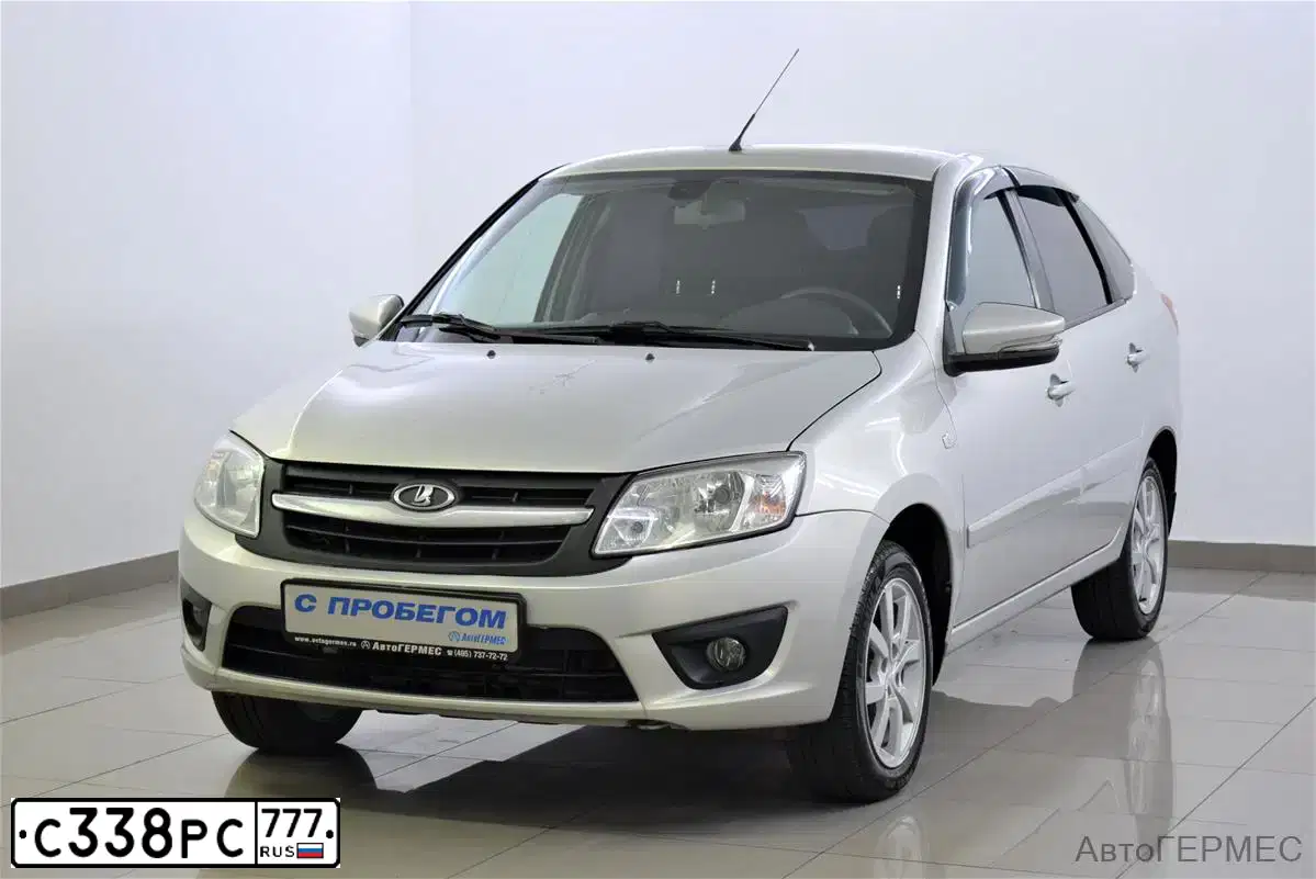 Фото автомобиля LADA 2191 GRANTA, 2014 — госномер С338РС777. Цвет: Серебристый