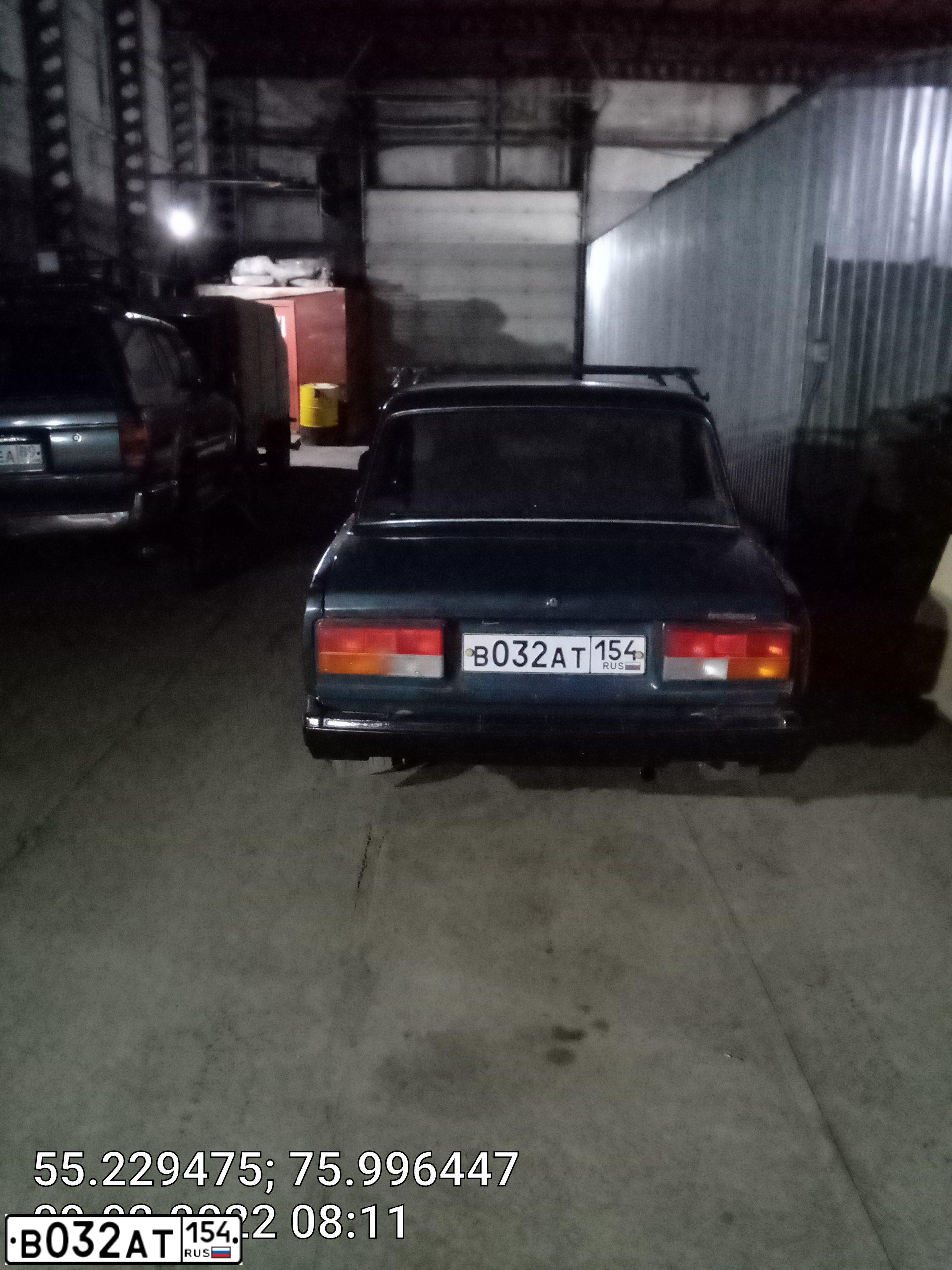 Фото автомобиля LADA 2107, 1998 — госномер В032АТ154. Цвет: МУРЕНА