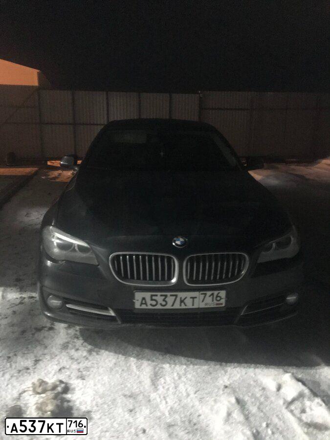 Фото автомобиля BMW SERIE 5, 2014 — госномер С026ЕТ716. Цвет: ЧЕРНЫЙ