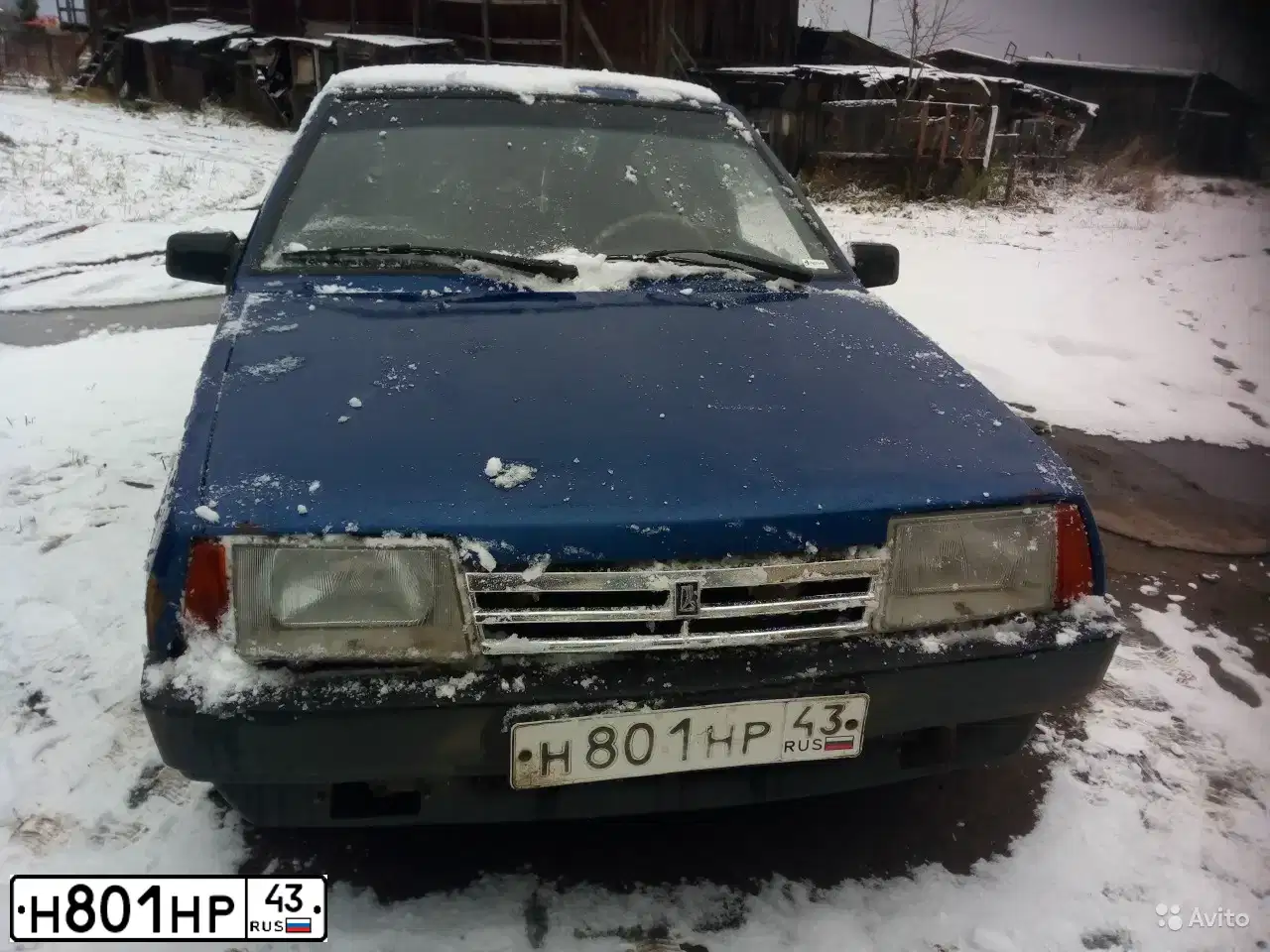 Фото автомобиля LADA 2109 SAMARA, 2002 — госномер Н801НР43. Цвет: ЯРКО-СИНИЙ