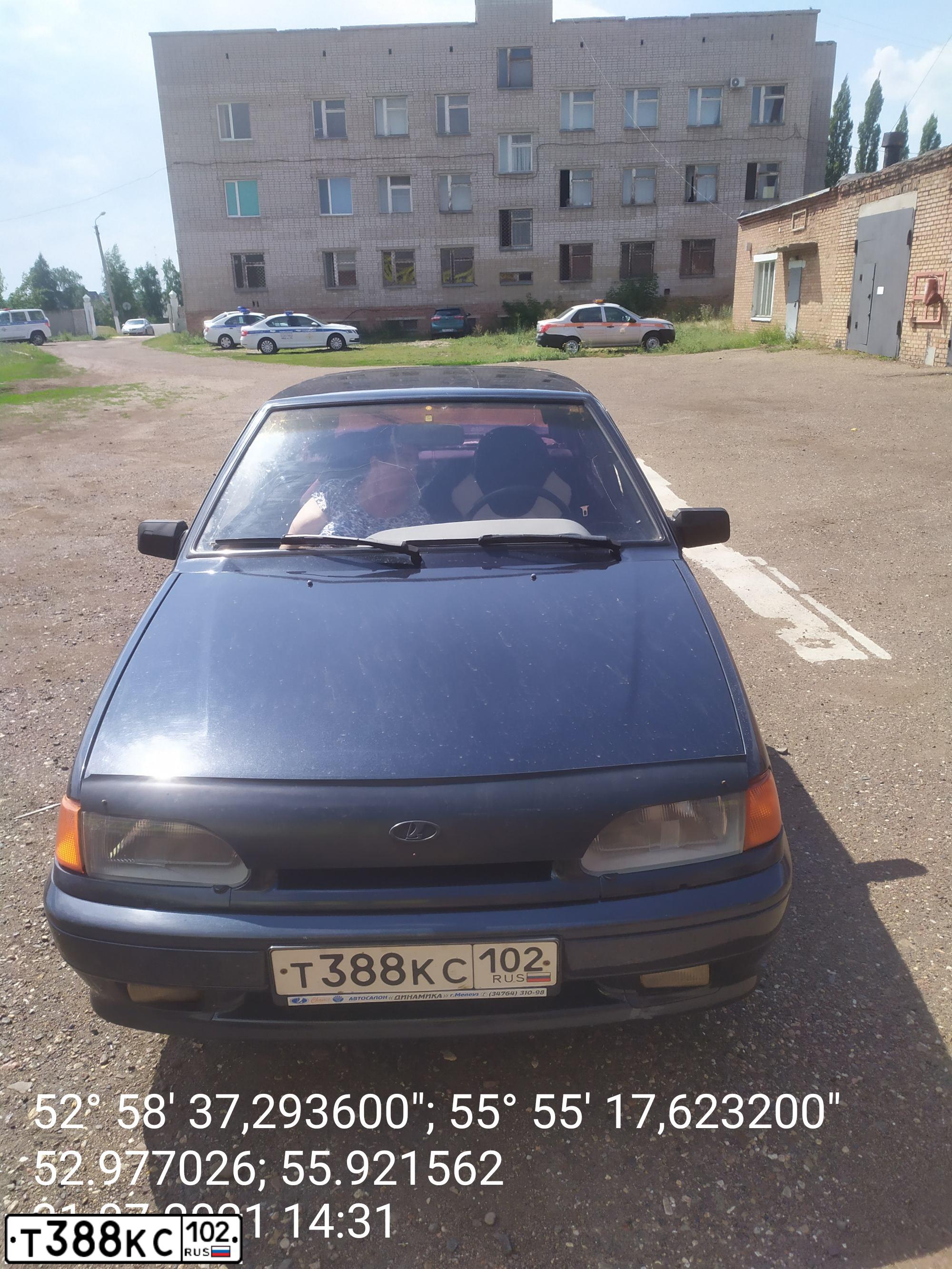 Фото автомобиля ВАЗ 211440 LADA SAMARA, 2008 — госномер М439ВМ702. Цвет: ГРАФИТОВЫЙ МЕТАЛЛИК