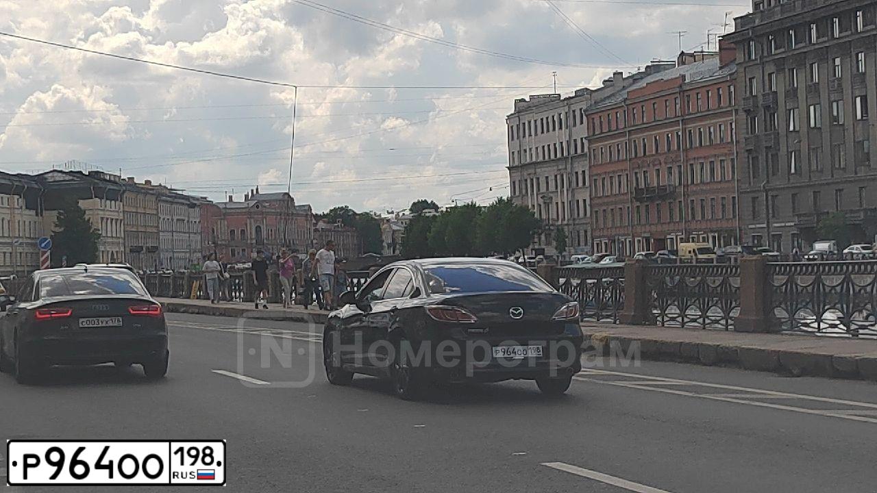 Фото автомобиля MAZDA 6, 2011 — госномер Р964ОО198. Цвет: ЧЕРНЫЙ
