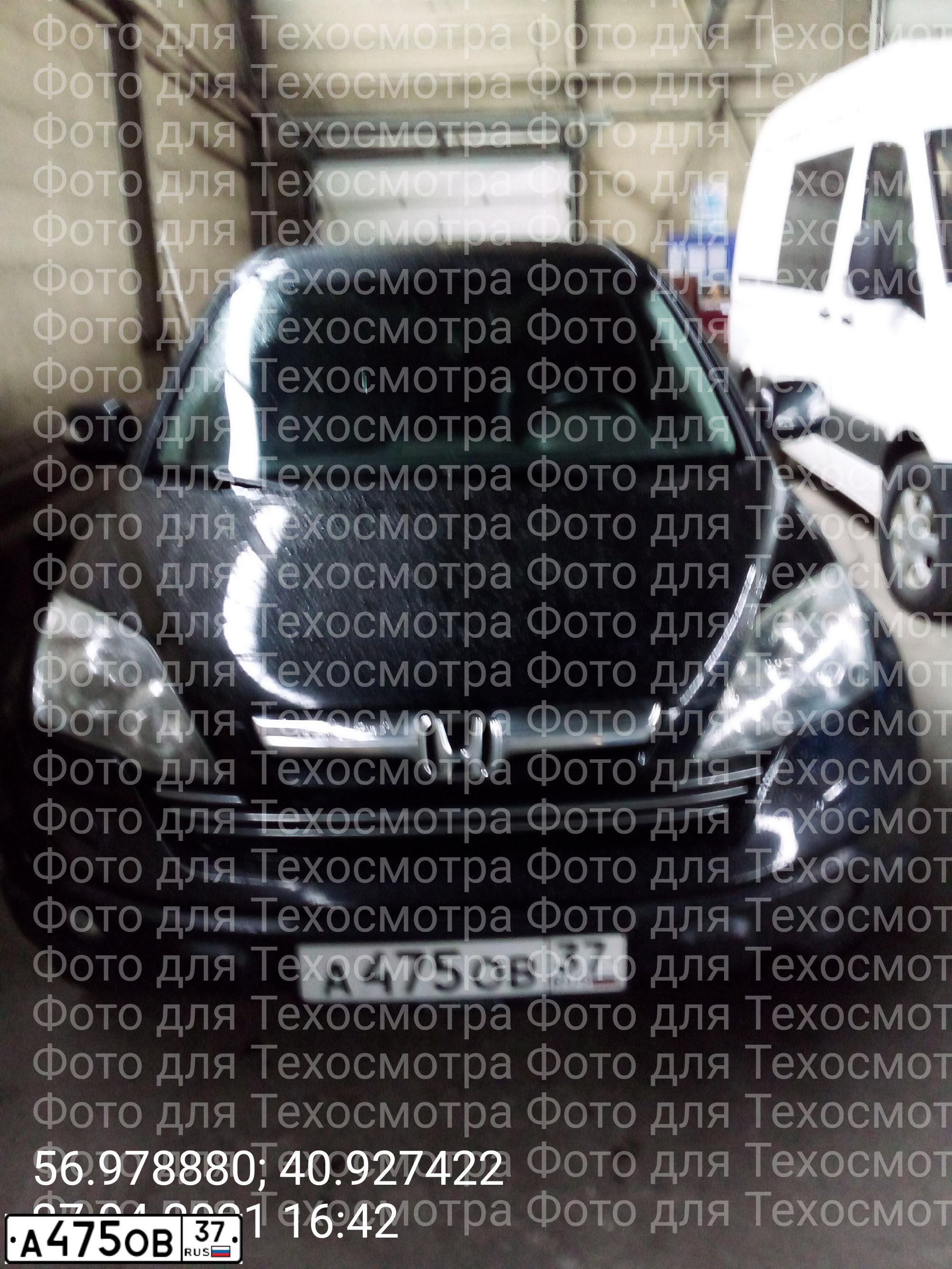 Фото автомобиля HONDA CR-V, 2008 — госномер А475ОВ37. Цвет: ЧЕРНЫЙ
