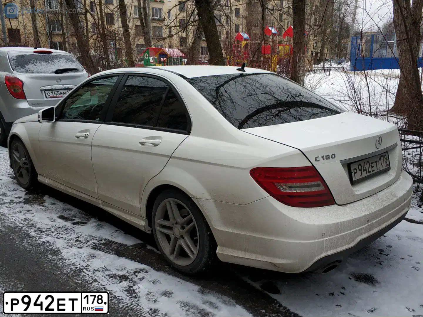 Фото автомобиля MERCEDES C-KLASSE, 2013 — госномер К681РХ193. Цвет: Белый