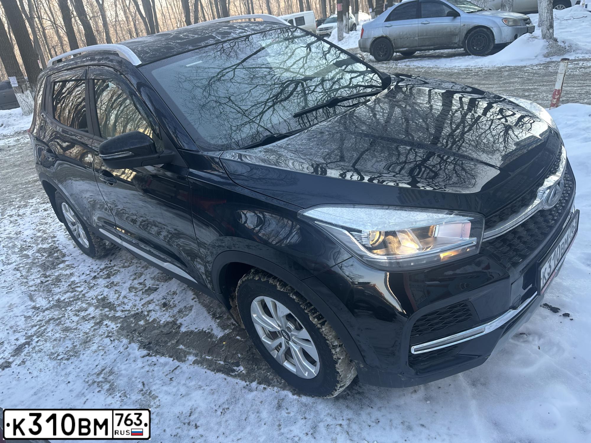 Фото автомобиля CHERY TIGGO, 2020 — госномер К310ВМ763. Цвет: ЧЕРНЫЙ
