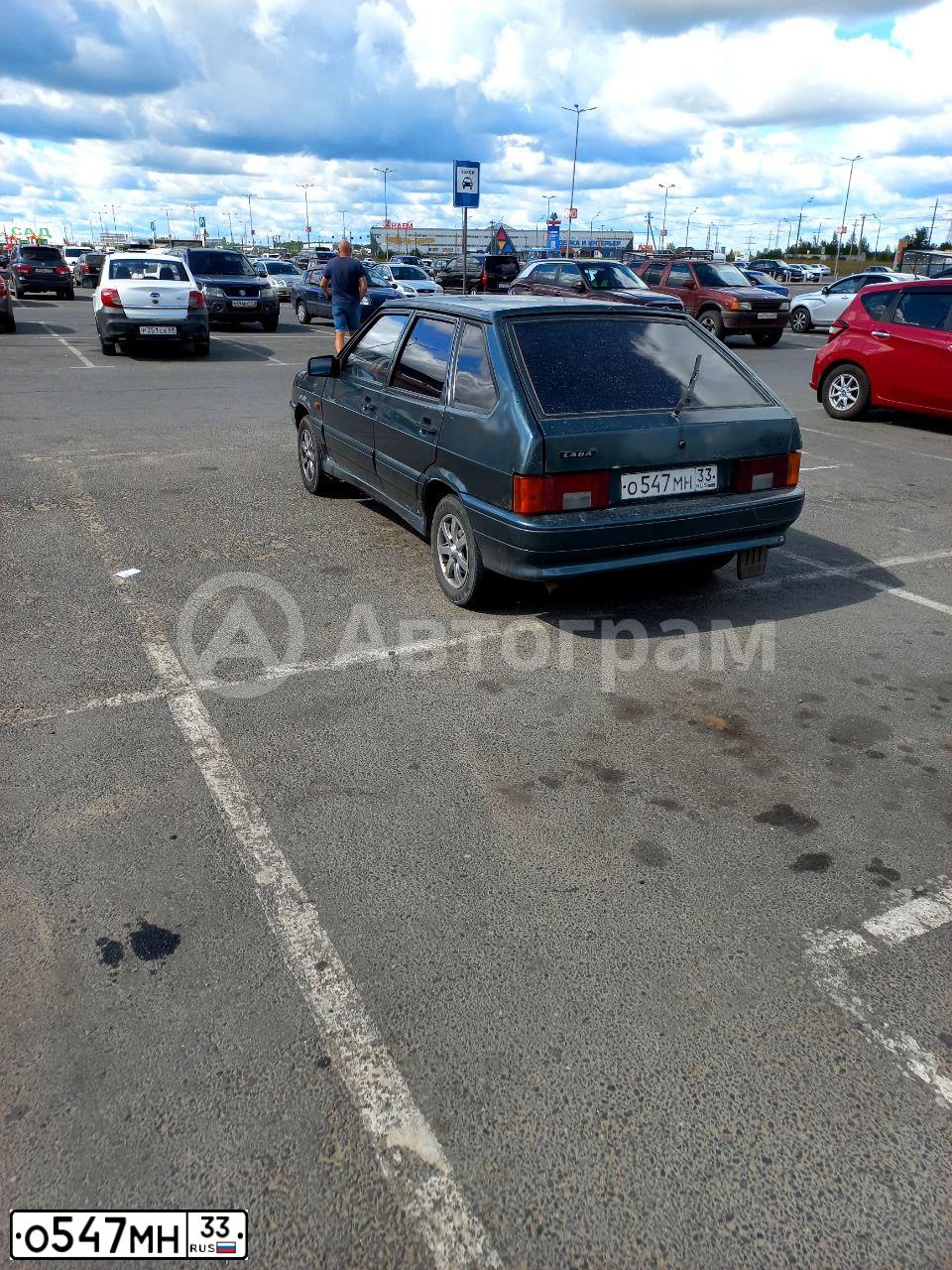 Фото автомобиля LADA 2114 SAMARA, 2008 — госномер О547МН33. Цвет: СЕРО-СИНЕ ЗЕЛЕНЫЙ