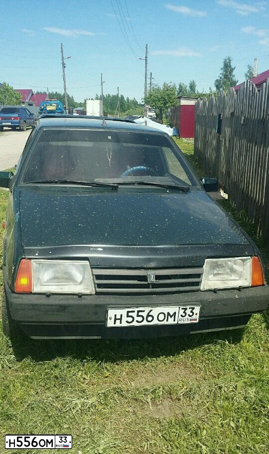 Фото автомобиля LADA 2109 SAMARA, 2003 — госномер Н160СТ33. Цвет: СЕРЕБРИСТО-ЗЕЛЕНЫЙ
