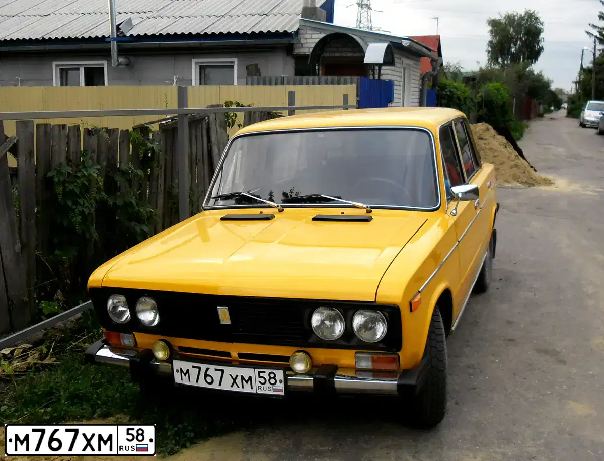 Фото автомобиля ВАЗ-21063, 1984 — госномер М767ХМ58. Цвет: ЖЕЛТЫЙ
