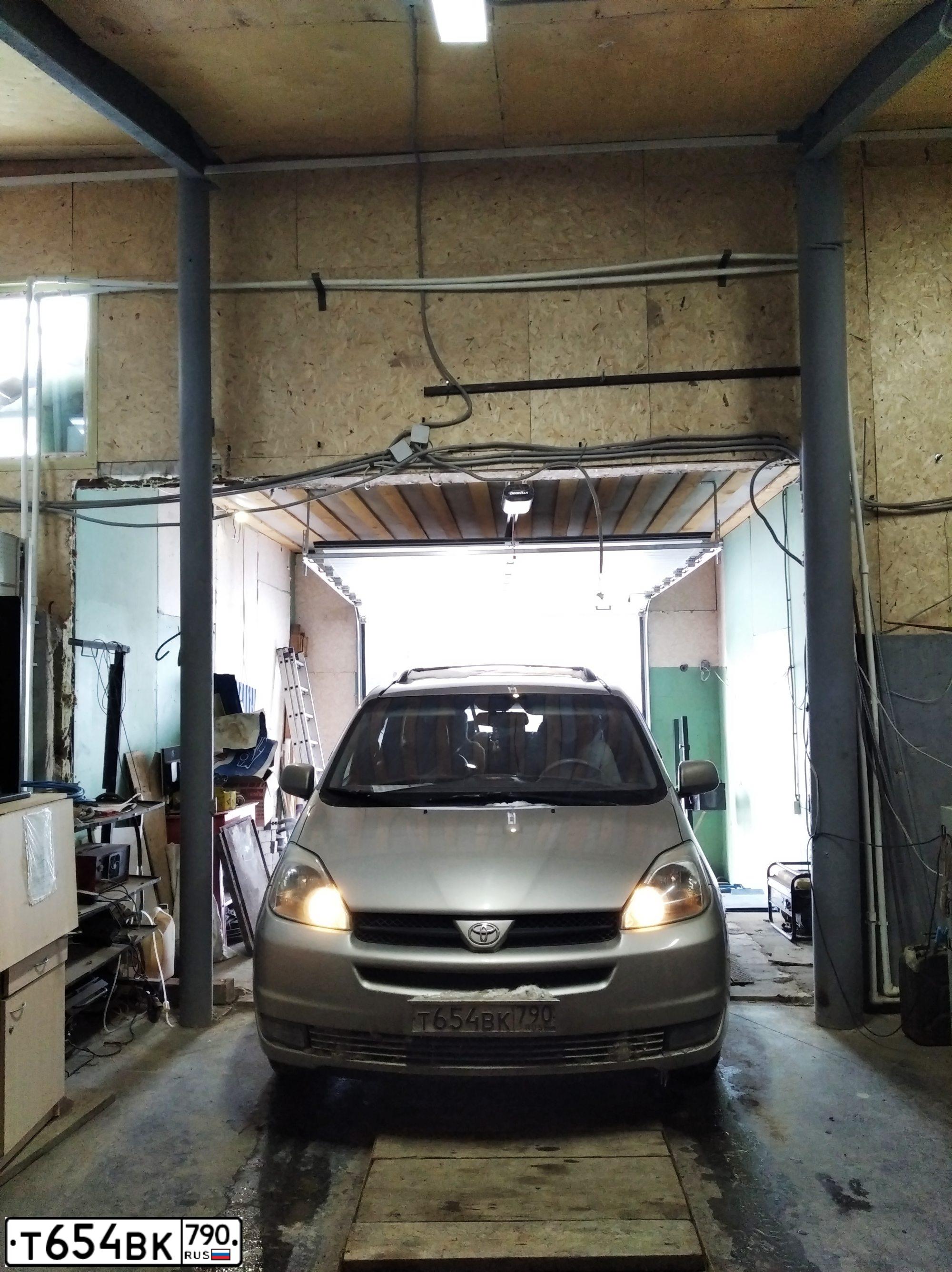 Фото автомобиля TOYOTA SIENNA, 2004 — госномер В640НУ702. Цвет: Белый