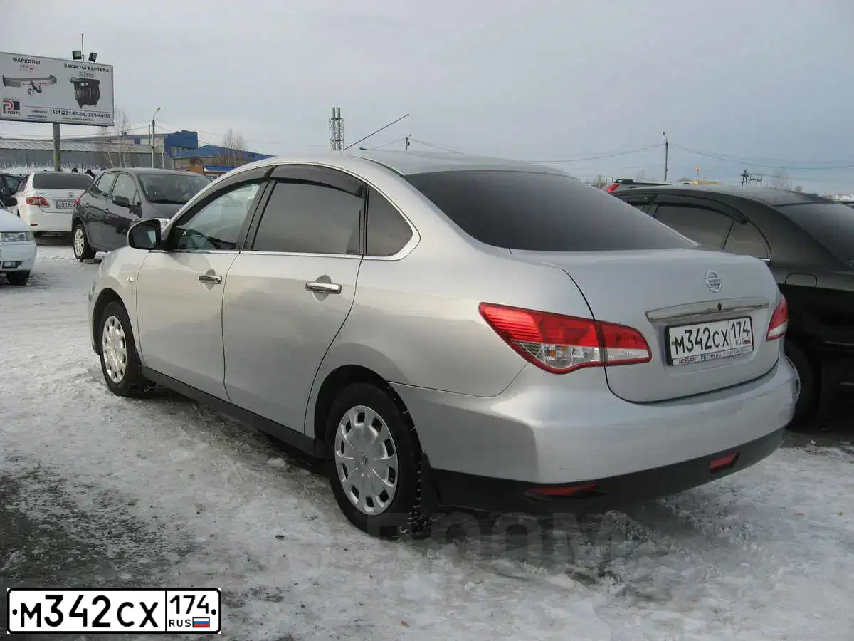 Фото автомобиля NISSAN ALMERA /AVTOVAZ/, 2013 — госномер М342СХ174. Цвет: СЕРЕБРИСТЫЙ