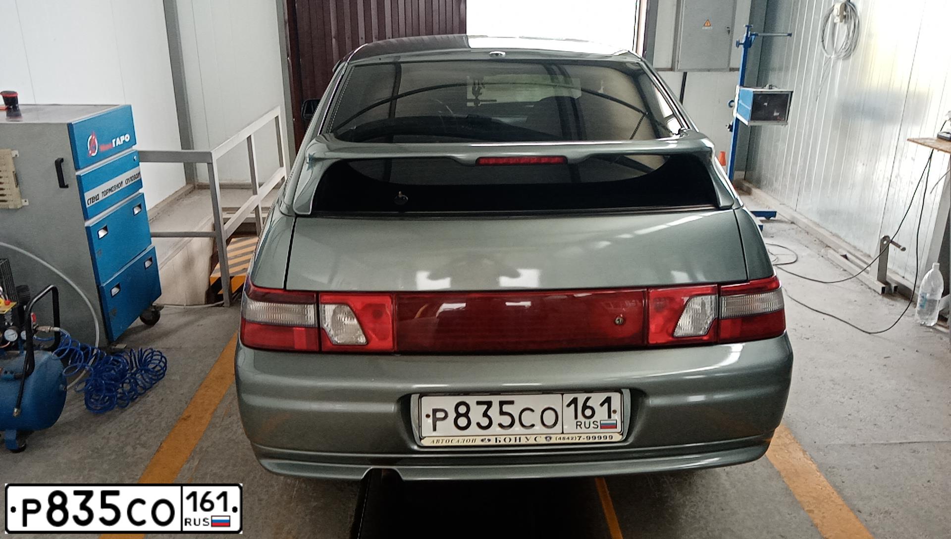Фото автомобиля LADA 2112, 2008 — госномер Т121КР761. Цвет: СРЕД СЕРО-ЗЕЛ МЕТ