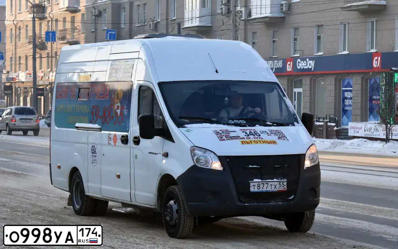 Фото автомобиля GAZ EL NEXT, 2017 — госномер О998УА174. Цвет: Белый