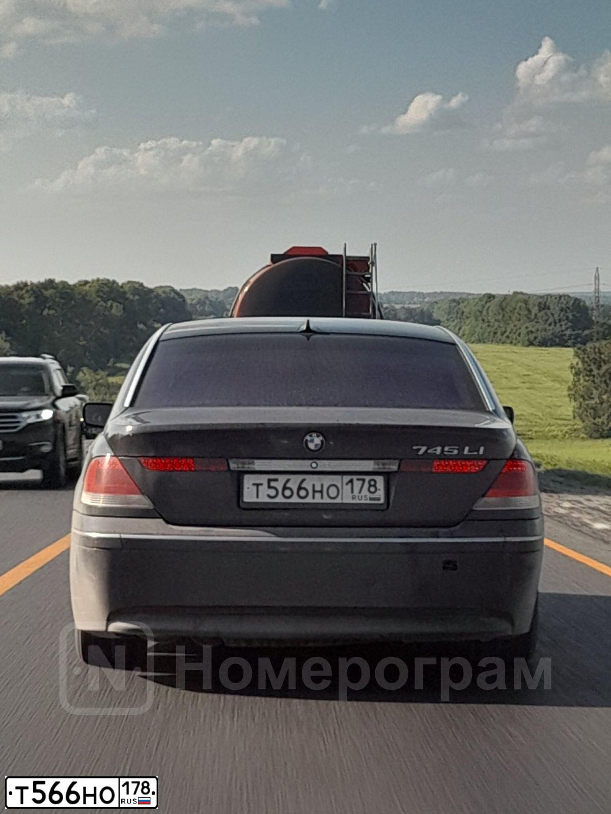 Фото автомобиля BMW SERIE 7, 2002 — госномер М606ОК154. Цвет: ЧЕРНЫЙ