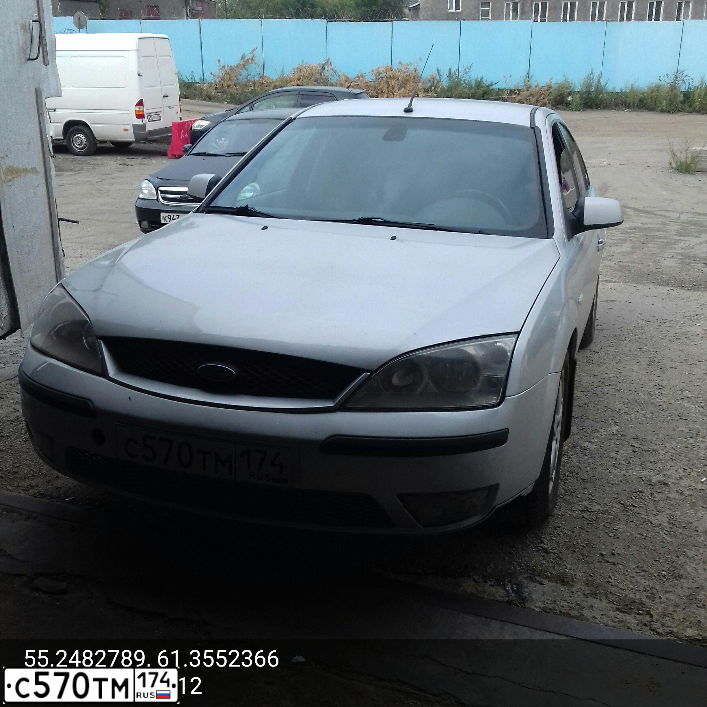 Фото автомобиля FORD MONDEO, 2006 — госномер С570ТМ174. Цвет: Серебристый