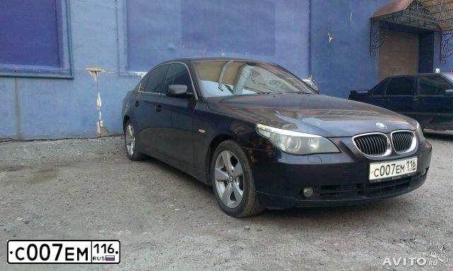 Фото автомобиля BMW SERIE 5, 2006 — госномер В663МЕ156. Цвет: ЧЕРНЫЙ