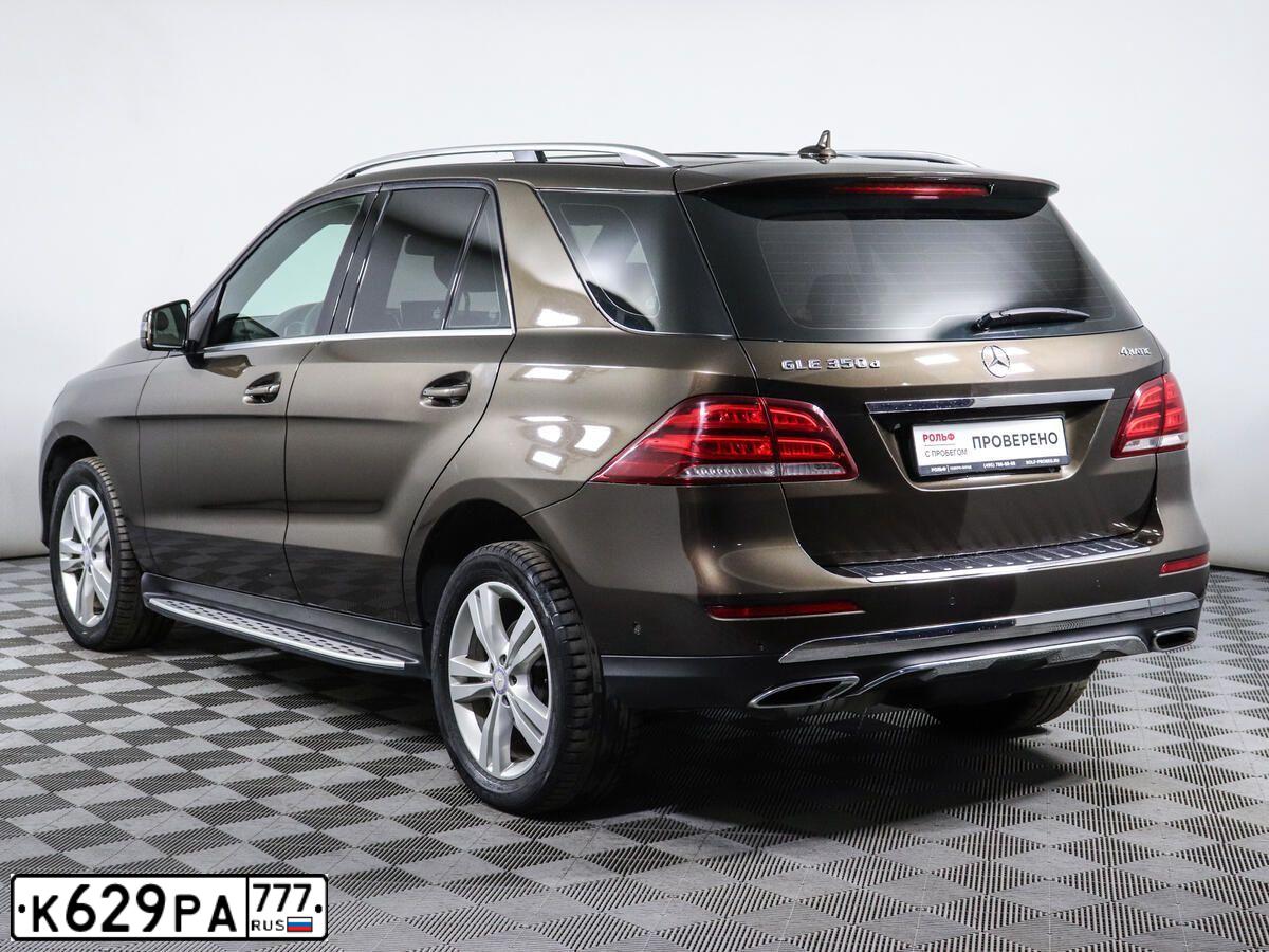 Фото автомобиля MERCEDES GLE-KLASSE, 2015 — госномер Н354КМ797. Цвет: Коричневый