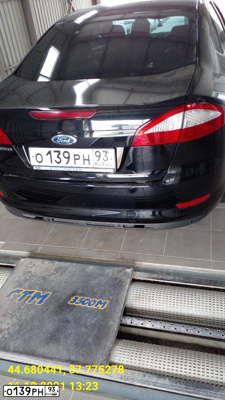 Фото автомобиля FORD MONDEO, 2008 — госномер О139РН93. Цвет: ЧЕРНЫЙ