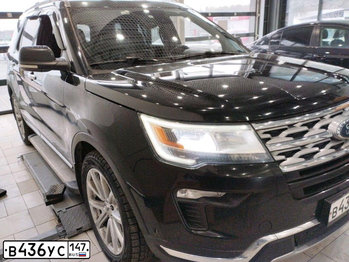 Фото автомобиля FORD EXPLORER, 2018 — госномер С875ТС198. Цвет: ЧЕРНЫЙ