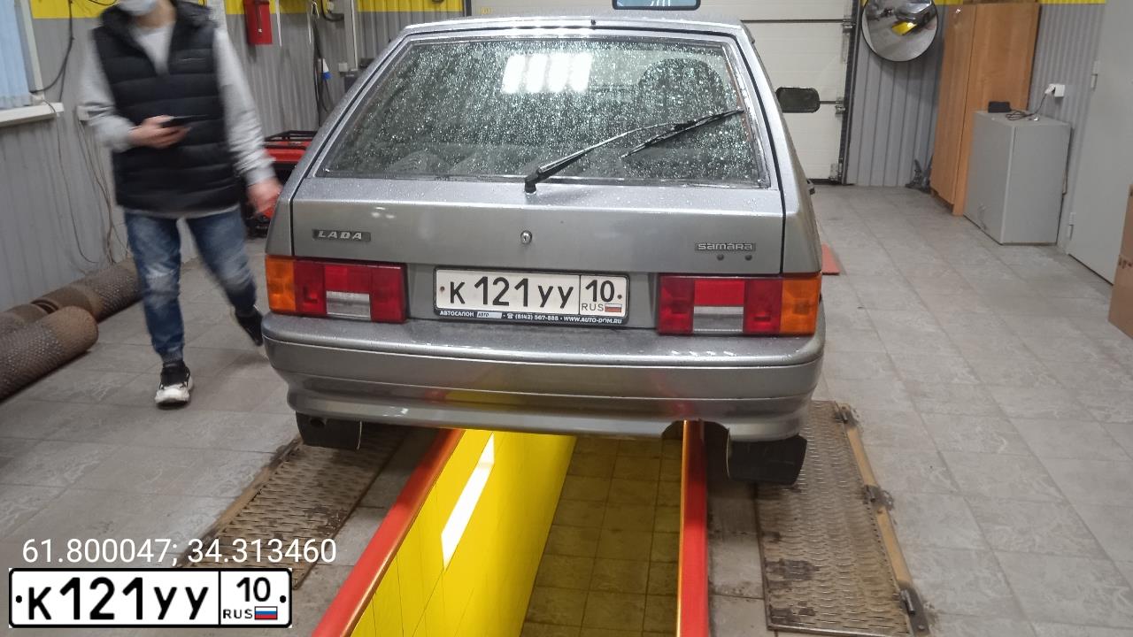 Фото автомобиля LADA 2114 SAMARA, 2011 — госномер К121УУ10. Цвет: СРЕДНИЙ СЕРО-ЗЕЛЕНЫЙ МЕТ.