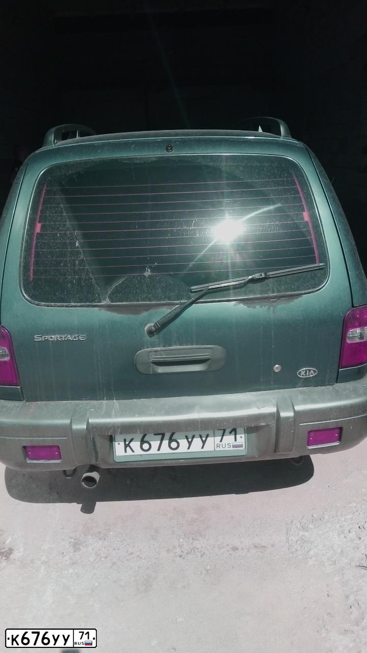 Фото автомобиля KIA SPORTAGE, 2004 — госномер А301УС71. Цвет: СИНИЙ