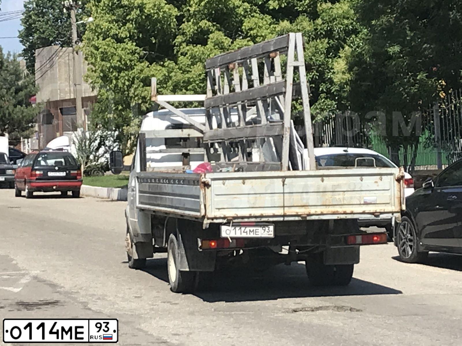 Фото автомобиля GAZ 3302 EL, 2006 — госномер О114МЕ93. Цвет: Белый