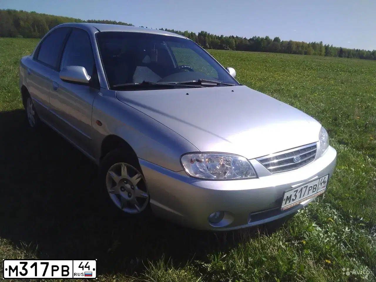 Фото автомобиля KIA SPECTRA, 2007 — госномер М317РВ44. Цвет: СЕРЕБРИСТЫЙ
