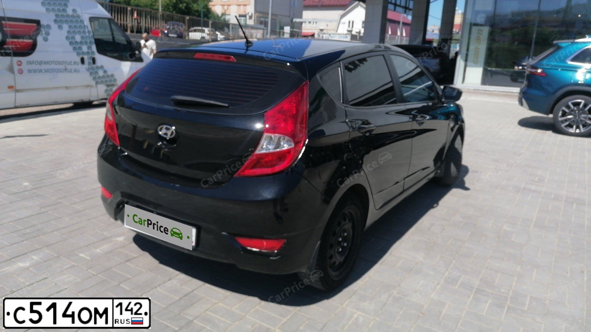 Фото автомобиля HYUNDAI SOLARIS, 2013 — госномер С514ОМ142. Цвет: ЧЕРНЫЙ