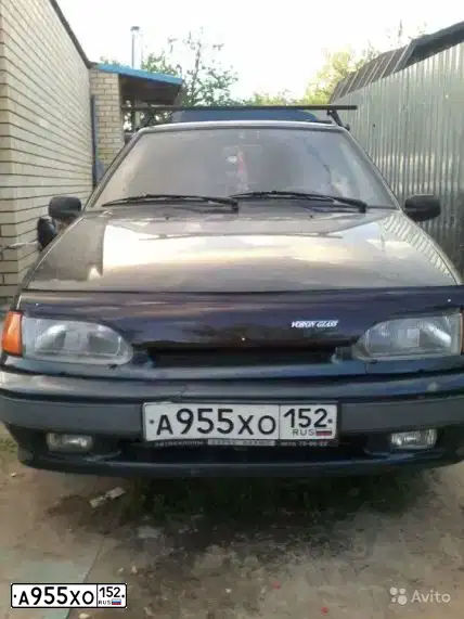 Фото автомобиля LADA 2115 SAMARA, 2006 — госномер А955ХО152. Цвет: Темно-зеленый