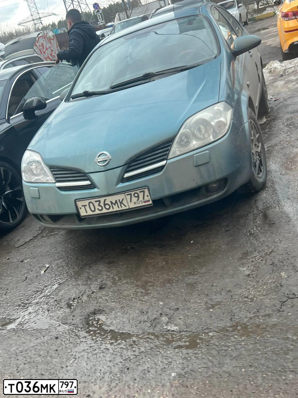 Фото автомобиля NISSAN PRIMERA, 2002 — госномер Т036МК797. Цвет: СИНЕ-ЗЕЛЕНЫЙ