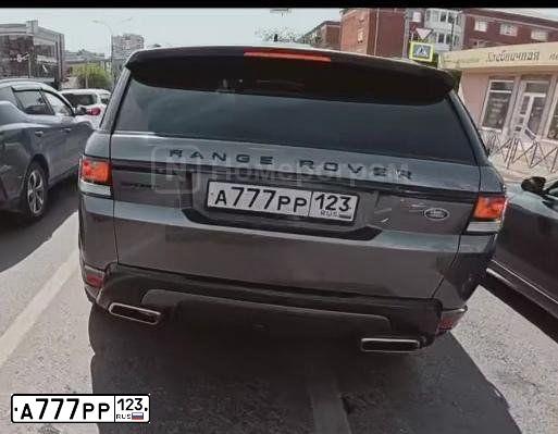 Фото автомобиля LANDROVER RANGE ROVER SPORT, 2015 — госномер А062АА123. Цвет: СЕРЫЙ