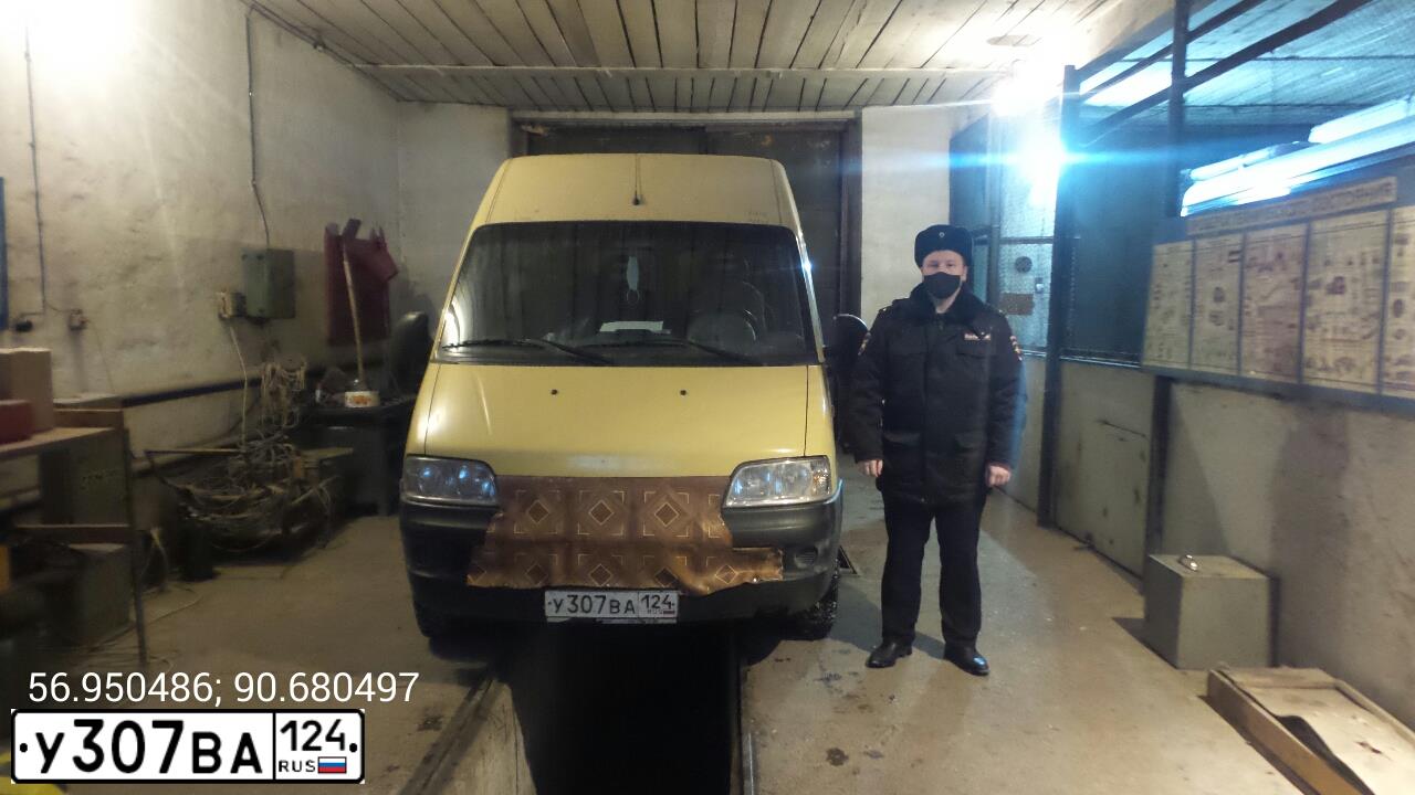 Фото автомобиля FIAT DUCATO, 2010 — госномер У307ВА124. Цвет: ЖЕЛТЫЙ