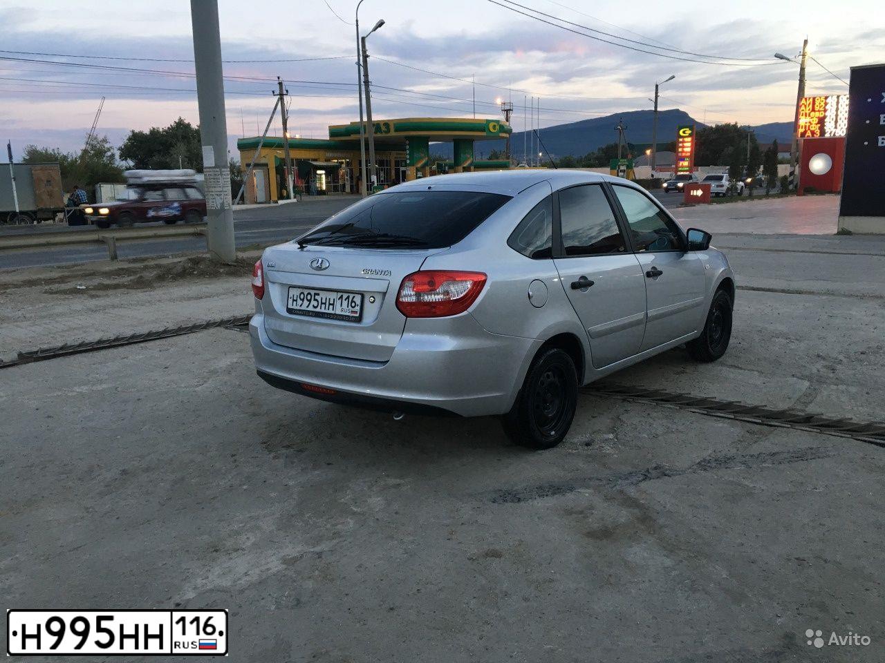 Фото автомобиля LADA GRANTA, 2017 — госномер Н995НН116. Цвет: Серебристый