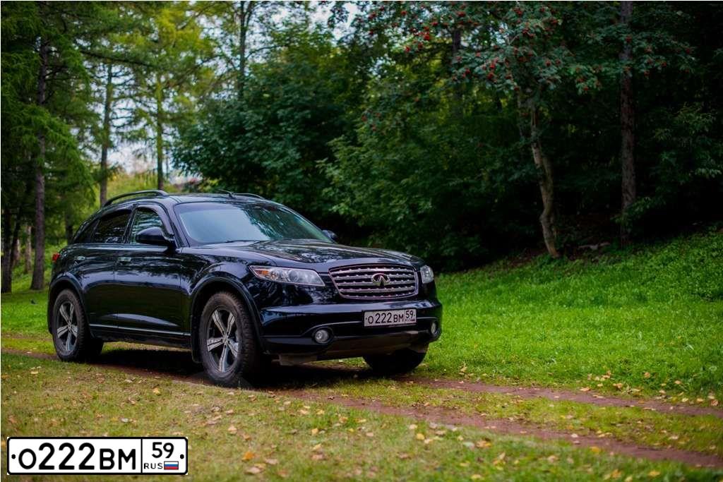 Фото автомобиля INFINITI FX35, 2005 — госномер Р944РУ159