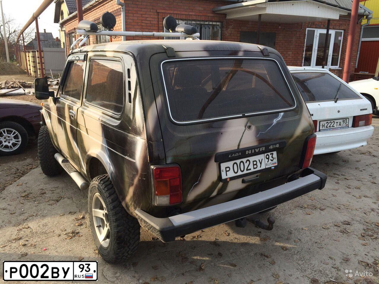 Фото автомобиля LADA 2121 NIVA, 2001 — госномер А121РЕ123. Цвет: ЧЕРНЫЙ