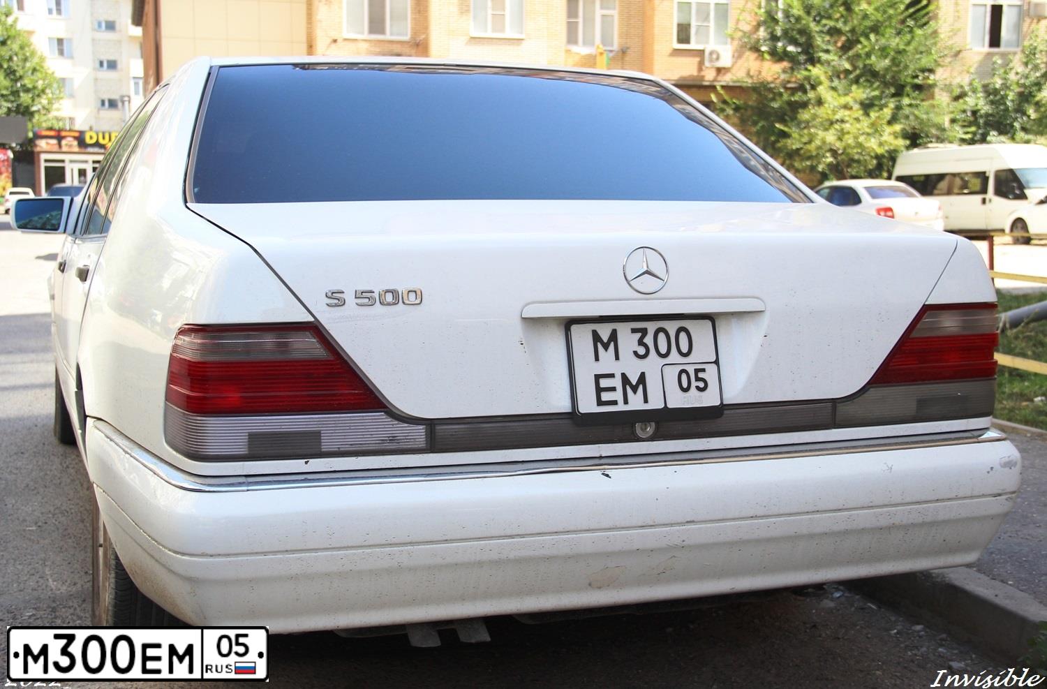 Фото автомобиля MERCEDES S-KLASSE, 1991 — госномер М300ЕМ05. Цвет: Белый