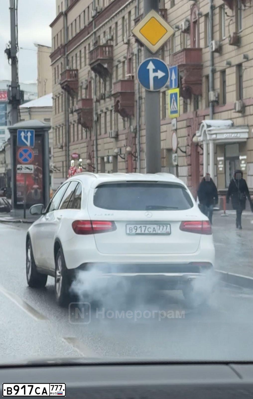 Фото автомобиля MERCEDES GLC-KLASSE, 2015 — госномер В917СА777. Цвет: Белый