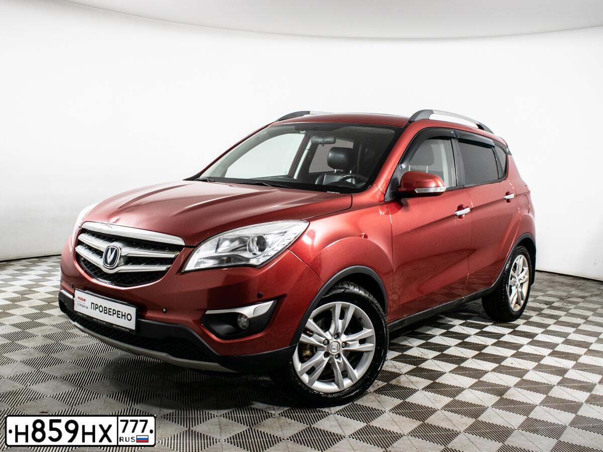 Фото автомобиля CHANGAN CS35, 2014 — госномер А712МЕ136. Цвет: Красный