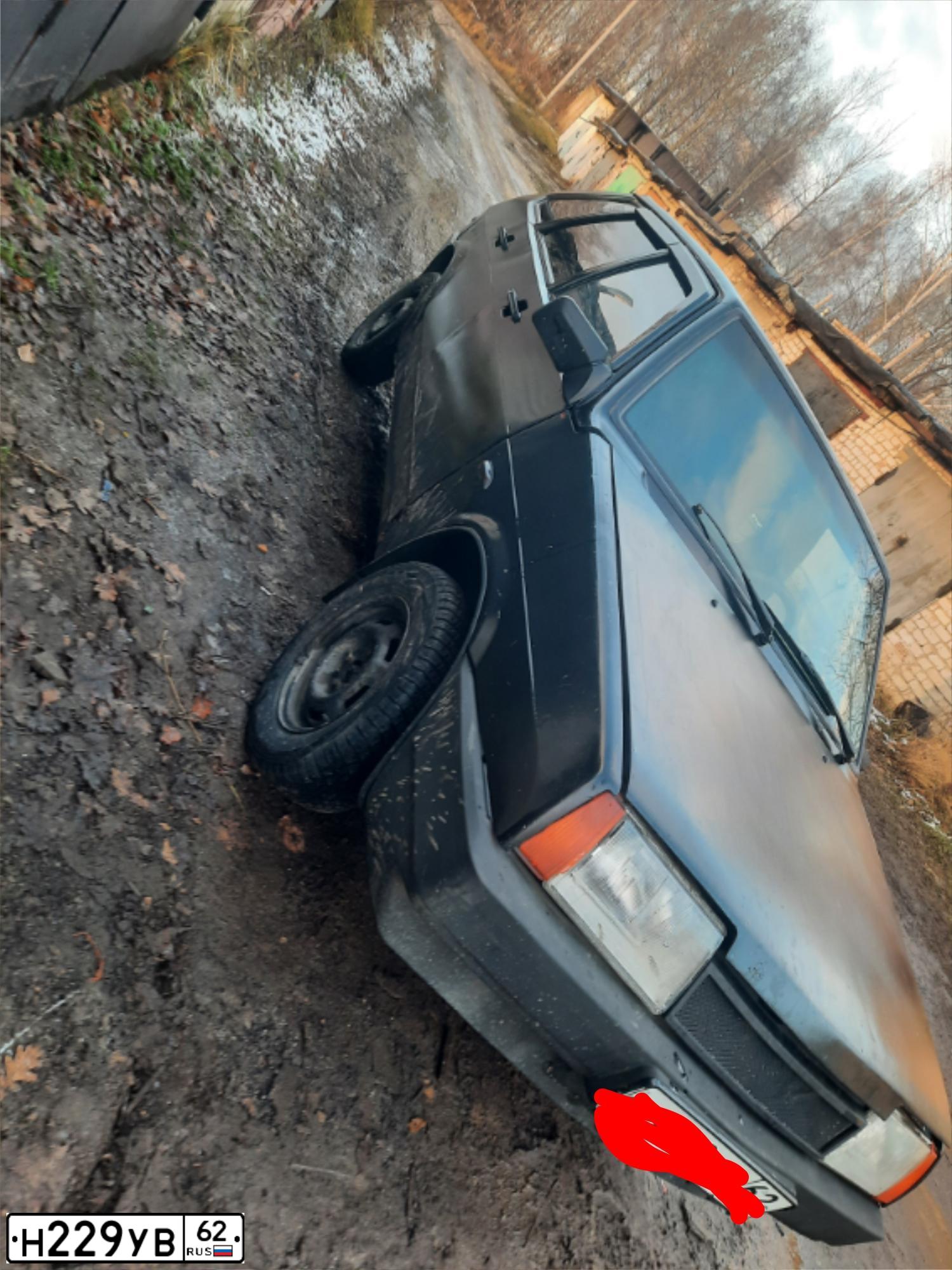 Фото автомобиля LADA 2109 SAMARA, 2003 — госномер Н229УВ62. Цвет: ЧЕРНЫЙ МАТОВЫЙ