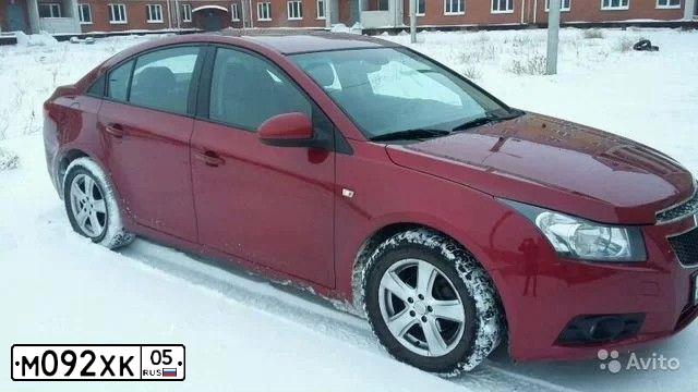 Фото автомобиля CHEVROLET CRUZE, 2010 — госномер К840КУ142. Цвет: Красный