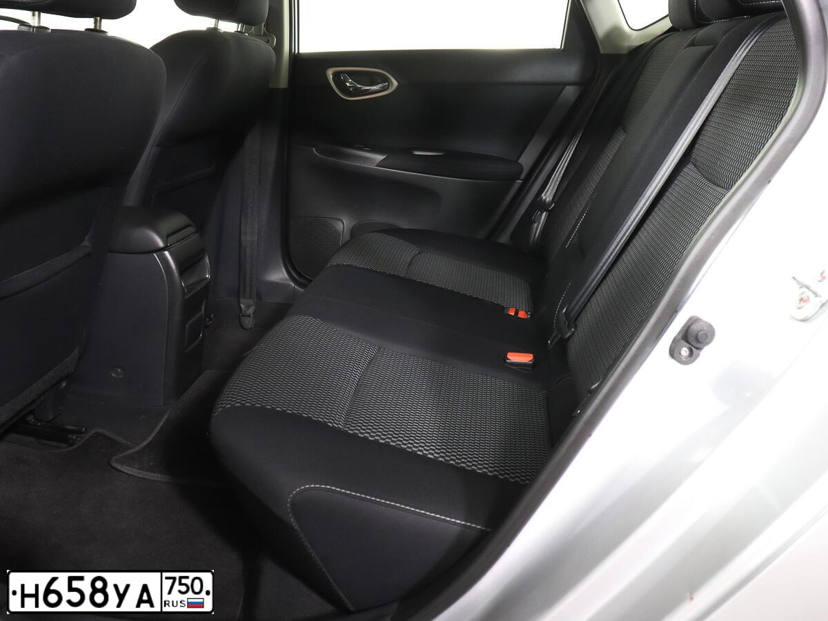 Фото автомобиля NISSAN SENTRA/LUCINO/, 2014 — госномер О454АА799. Цвет: Серебристый