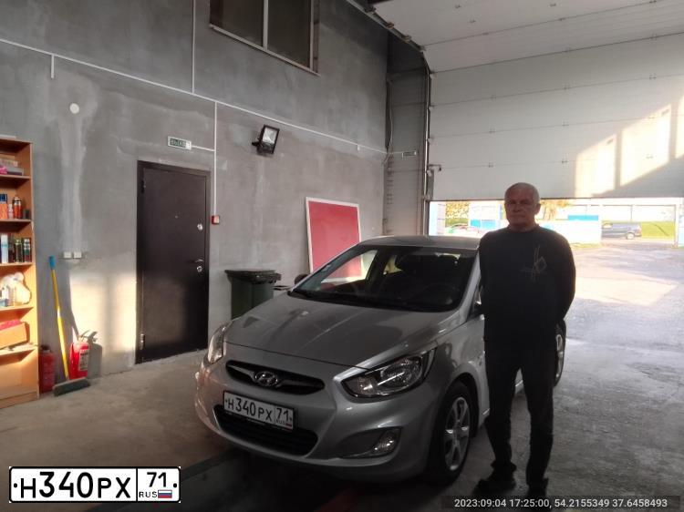 Фото автомобиля OPEL CORSA, 2004 — госномер Р731РК71. Цвет: СЕРЫЙ