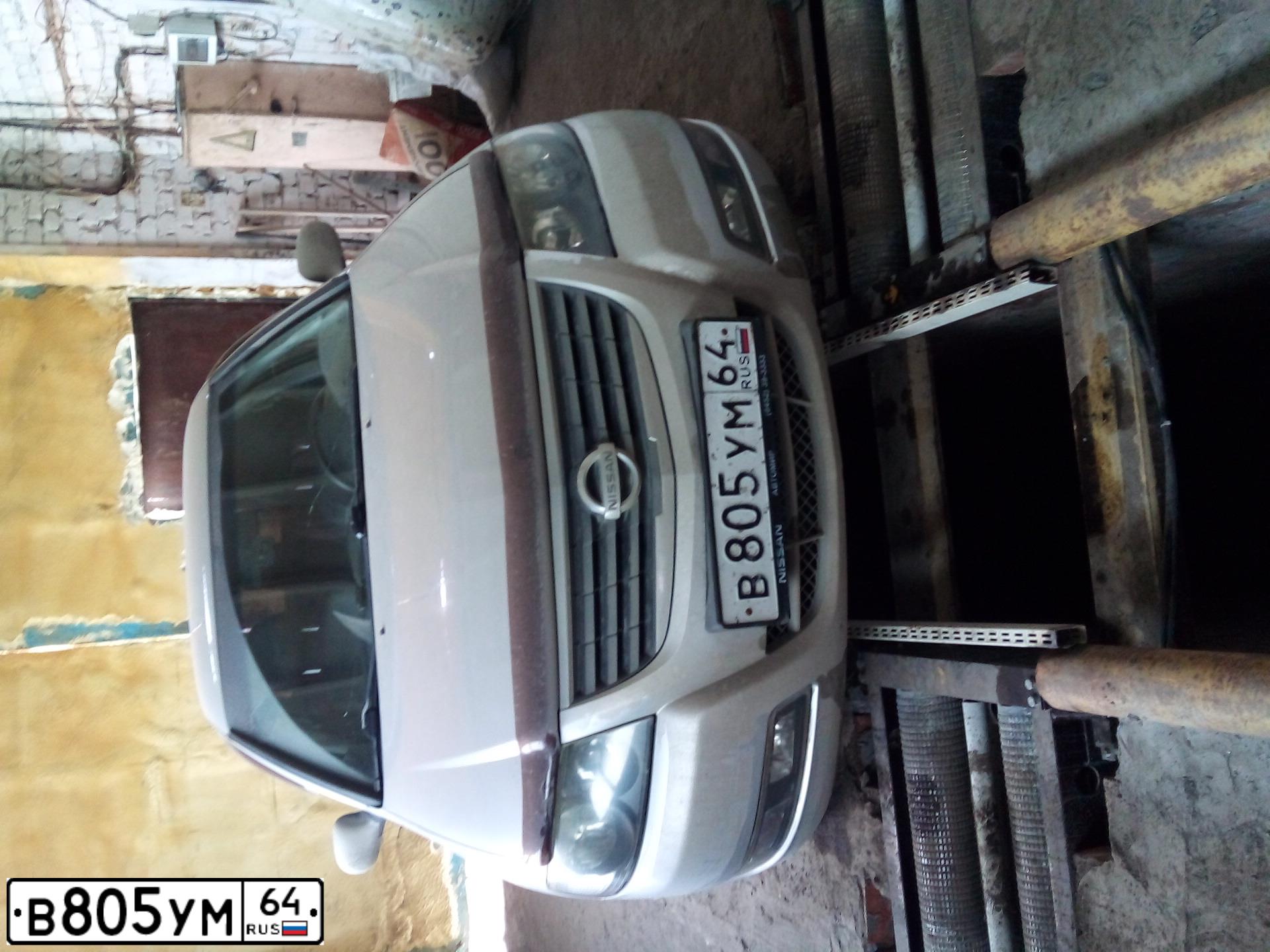 Фото автомобиля NISSAN ALMERA, 2010 — госномер В805УМ64. Цвет: СЕРЕБРИСТЫЙ