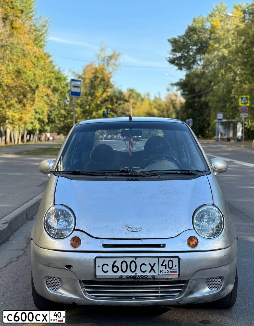 Фото автомобиля DAEWOO MATIZ, 2005 — госномер С600СХ40. Цвет: Серый
