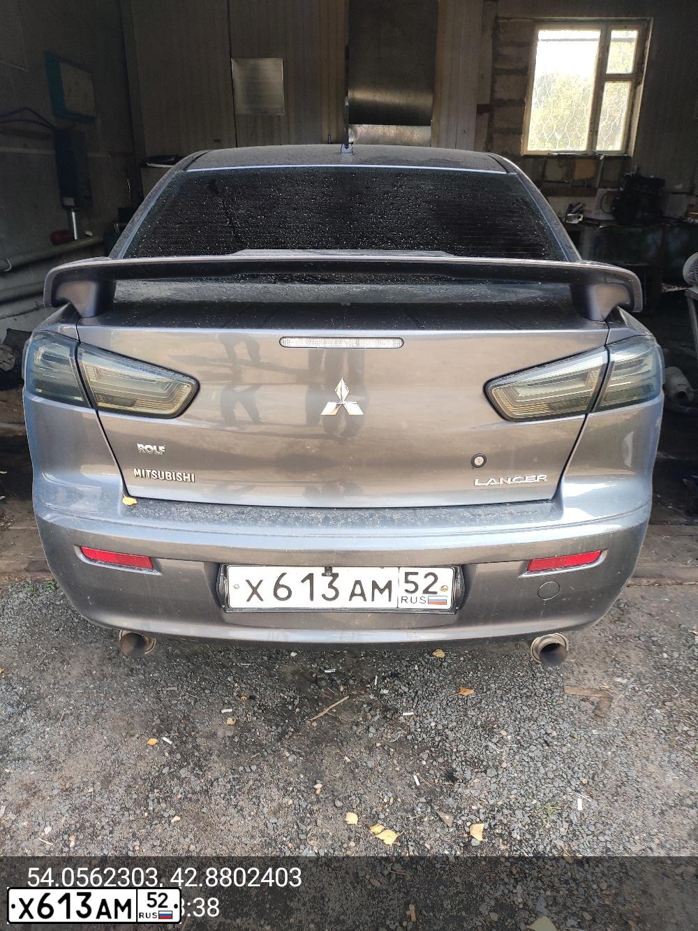 Фото автомобиля MITSUBISHI LANCER X, 2008 — госномер М065ОМ13